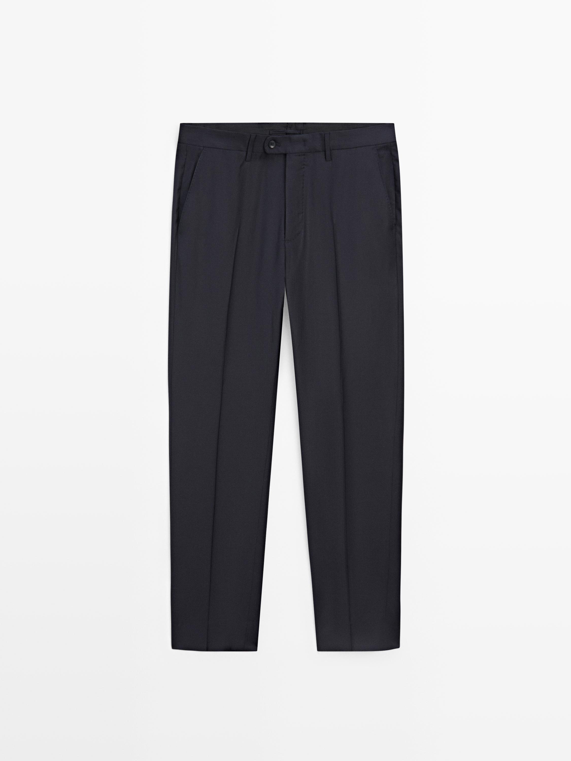 Cool wool suit pants